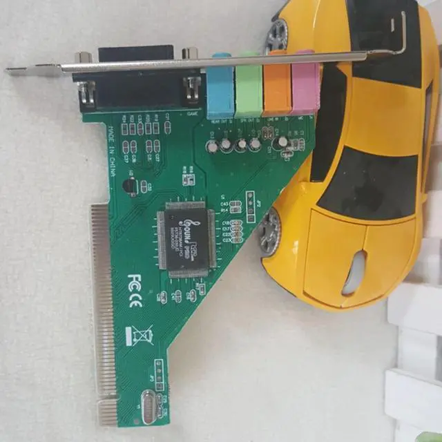 Alt view image 3 of 5 - 4 Channel 5.1 Surround 3D PC PCI Sound Audio Card w/Game MIDI Port Sound Card