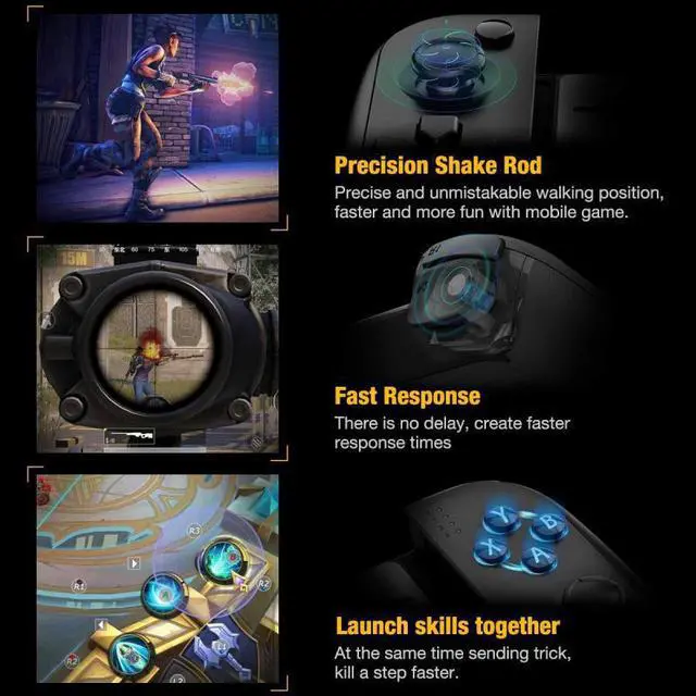 Alt view image 3 of 5 - Controller Joystick For Phone Game Gamepad Wireless Bluetooth Telescopic Pad/ Tv Tablet PC Game Accessories