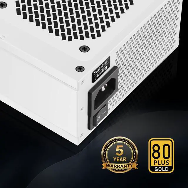 Alt view image 2 of 7 - Segotep GF750 750W SFX Power Supply Fully Modular 80+ Gold PSU, Silent 80mm FDB Fan