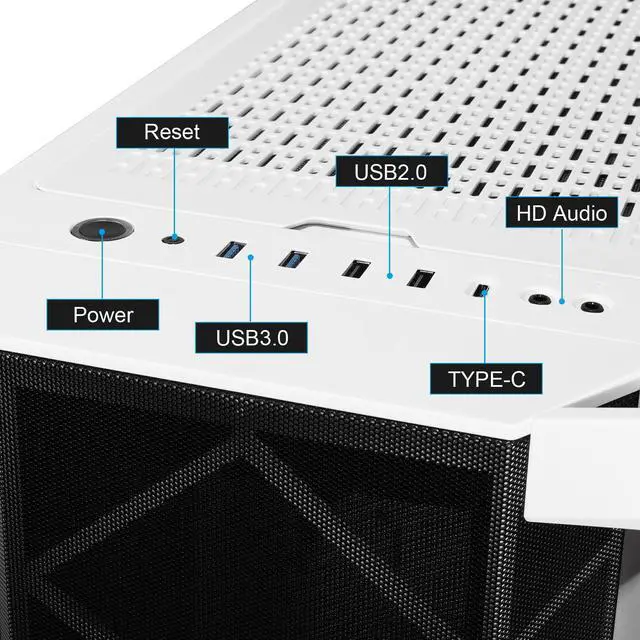 Alt view image 3 of 7 - Segotep Phoenix T1 E-ATX Full-Tower PC Gaming Case,  GPU Vertical Mounting, Support Dual 360mm Water Cooling Radiators, Supports up to 7 Fans, Tempered Glass Side Panel, Front I/O USB 3.0 Type-C Port