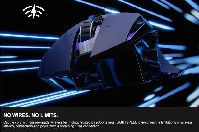Alt view image 8 of 8 - Logitech G502 LIGHTSPEED Wireless Gaming Mouse with HERO Sensor and Tunable Weights