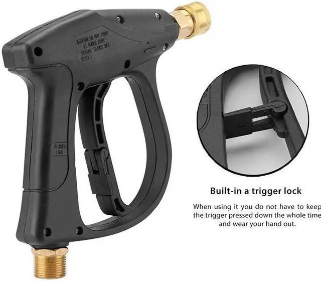 Alt view image 2 of 6 - 1/4" High Pressure Washer  3000PSI Car Wash Foam Spray Short Wand / Nozzle