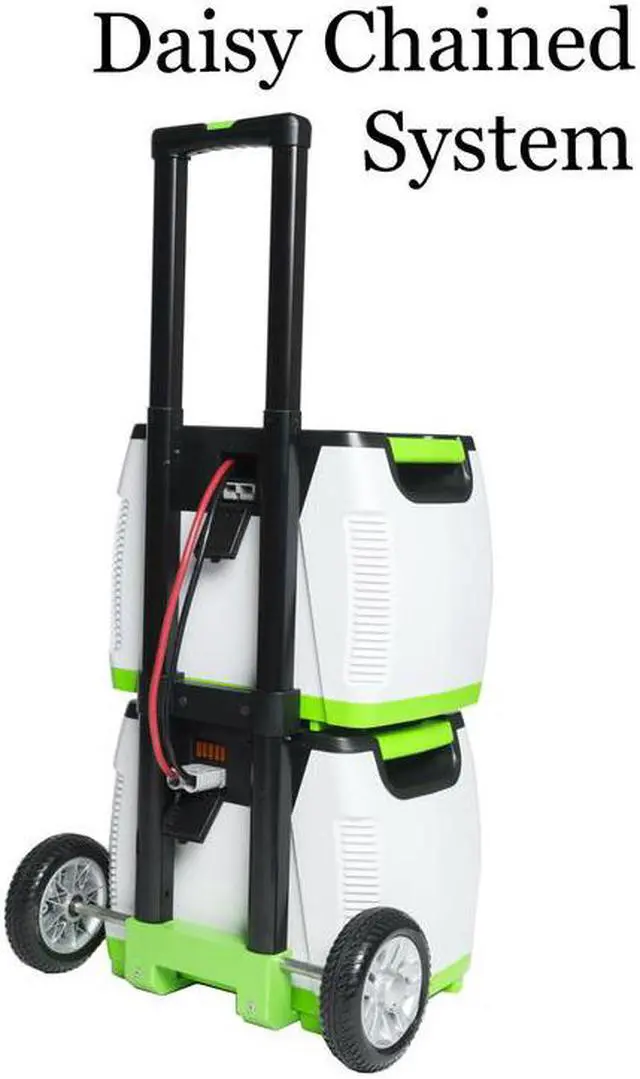Alt view image 5 of 8 - Nature's Generator 1800-Watt Solar Powered Portable Generator with Electric Start and Supplemental Power Pod and Power Transfer Kit