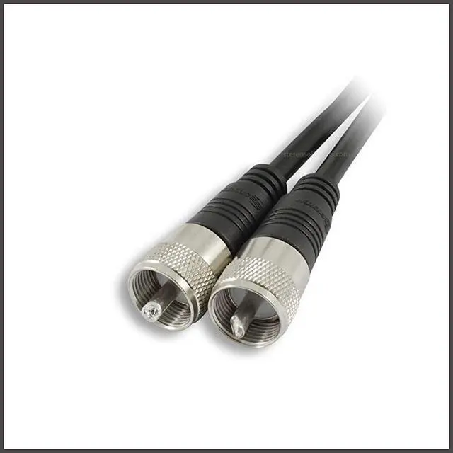 Alt view image 4 of 7 - Coax Cable Connector Coaxial Cable Connector Antenna Cable RG8X Coax Connector Coaxial Cable 50 Ft RG8X Coaxial Cable UHF Antenna Cable Male To Male Cable 152 M  205750
