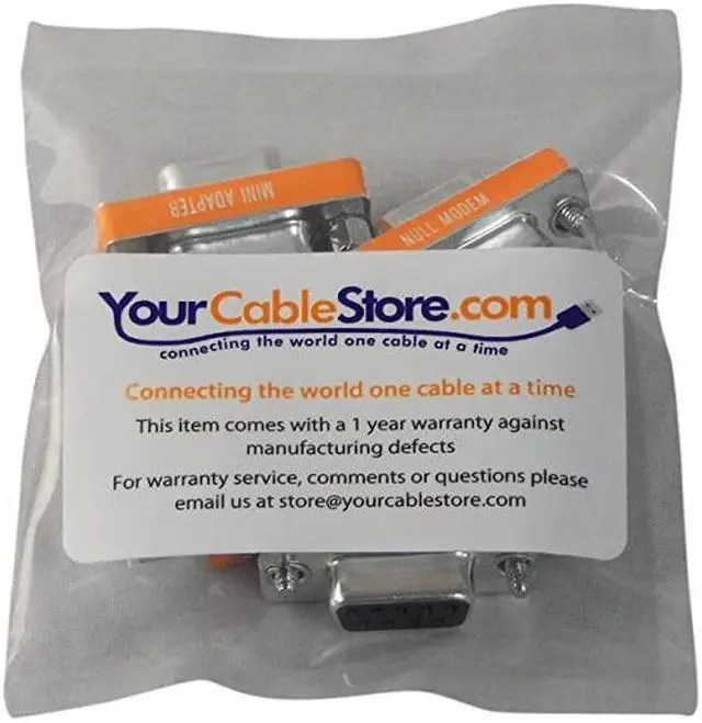 Alt view image 2 of 2 - 5 Pack Serial Port 9 Pin Null Modem Adapter DB9 FemaleFemale RS232