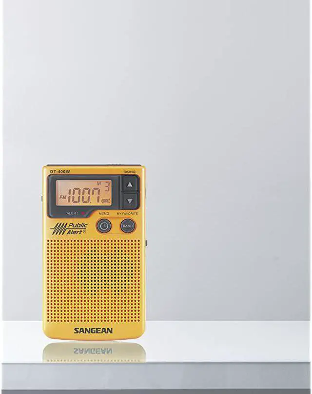 Alt view image 5 of 5 - DT400W AMFM Digital Weather Alert
Pocket Radio