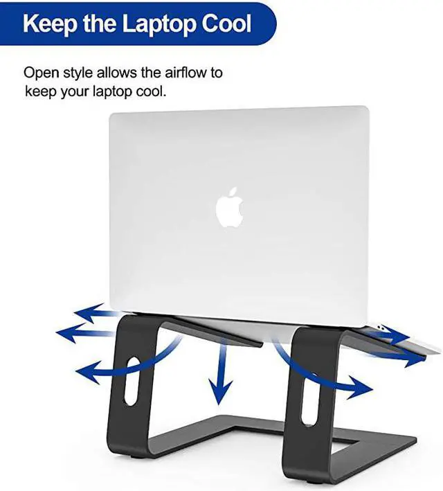 Alt view image 6 of 7 - LS03 Aluminum Laptop Stand Ergonomic Detachable Computer Stand Riser Holder Notebook Stand Compatible with MacBook Air Pro Dell HP Lenovo More 10156 Laptops