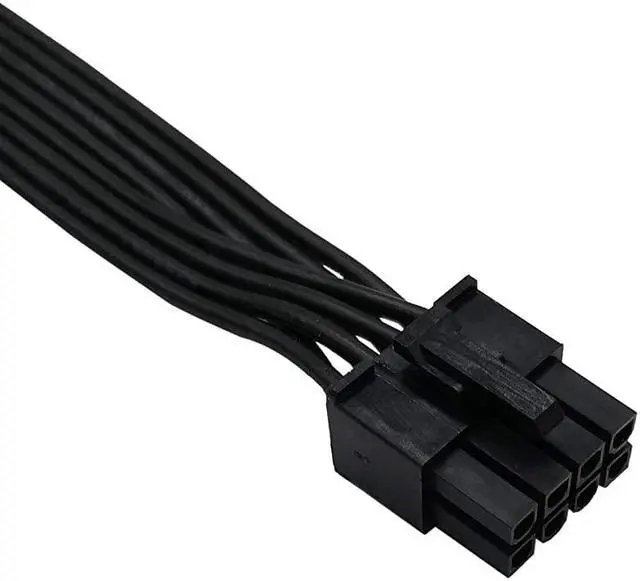 Alt view image 2 of 6 - CPU 8 Pin Male to CPU 8 Pin 4+4 Detachable Male EPS12V Motherboard Power Adapter Cable for Corsair Modular Power Supply 25inch63cm