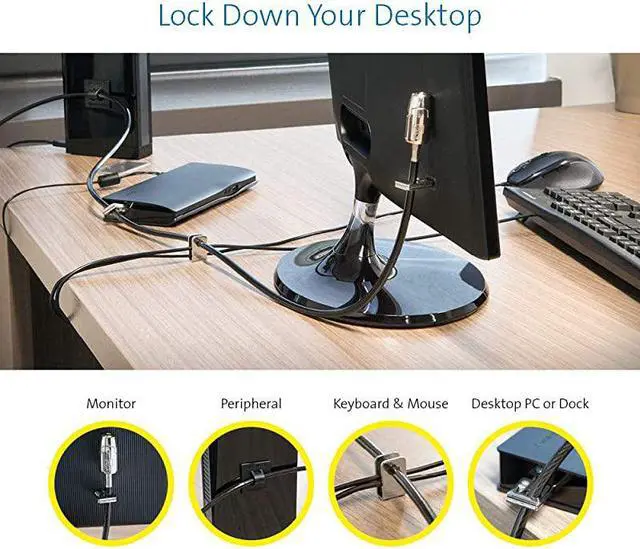 Alt view image 4 of 7 - Desktop Peripherals Locking Kit 20 Black K64424WW