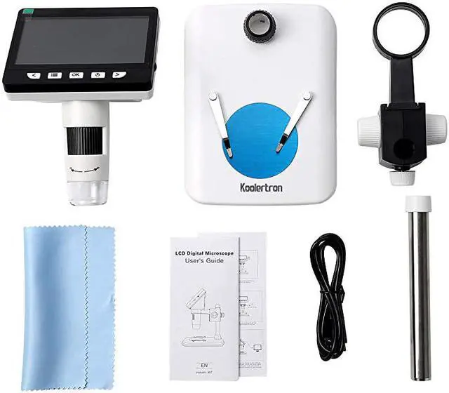 Alt view image 7 of 7 - 43 inch LCD Digital USB Microscope 1080P 50X1000X Magnification Zoom Handheld Endoscope Inspection Camera Video Recorder8 LED Adjustable LightRechargeable Lithium Battery