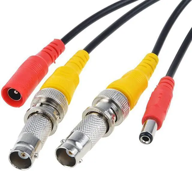 Alt view image 2 of 4 - 2Pack 25ft HD Video Power Security Camera Cables PreMade AllinOne Extension Wire Cord with BNC Connectors for CCTV Security Camera Black