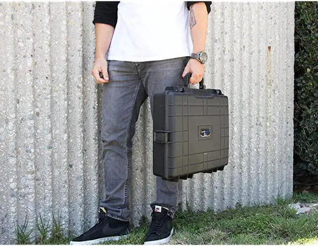 Alt view image 3 of 7 - Waterproof Laptop Hard Case for 15 - 17 inch Gaming Laptops and Accessories - Rugged Heavy Duty Laptop Case for 15.6 and 17.3 inch Alienware, Asus, Razer, Lenovo, MSI, Acer, Dell Notebook