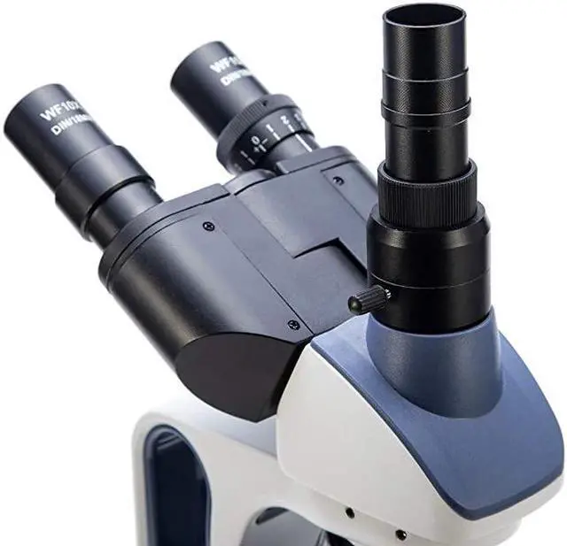 Alt view image 5 of 7 - SW350T 40X2500X Magnification Siedentopf Head ResearchGrade Trinocular Compound Lab Microscope with WideField 10X and 25X Eyepieces Mechanical Stage Abbe Condenser CameraCompatible