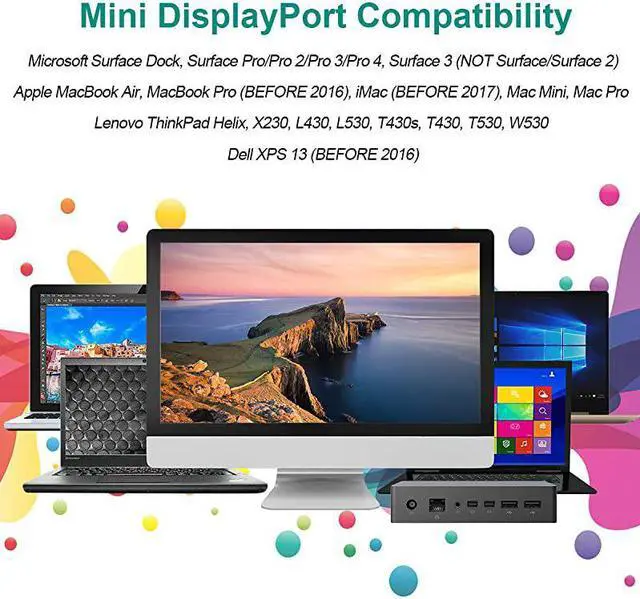 Alt view image 6 of 7 - Mini DisplayPort to HDMI Cable  Mini DP to HDMI 3 Feet Cable Thunderbolt Compatible with MacBook AirPro Surface ProDock Monitor Projector