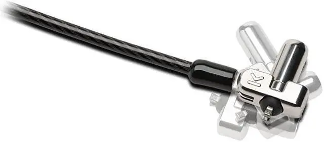 Alt view image 2 of 7 - N17 Keyed Dual Head Laptop Lock for Dell Devices K67995WW Black Silver