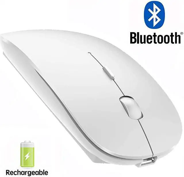 Main image of Mouse Rechargeable Wireless Mouse for MacBook ProWireless Mouse for Laptop PC Computer White