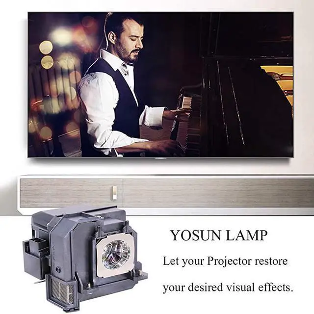 Alt view image 4 of 7 - V13H010L79 V13H010L80 Projector Lamp Bulb for Epson ELPLP79 ELPLP80 BrightLink pro 585Wi 595Wi 1420wi 1430wi eb575wi eb585w powerlite 570 575w 580 585w Replacement Projector Lamp Bulb