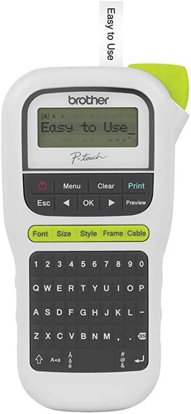 Main image of Ptouch PTH110 Easy Portable Label Maker Lightweight Qwerty Keyboard OneTouch Keys White
