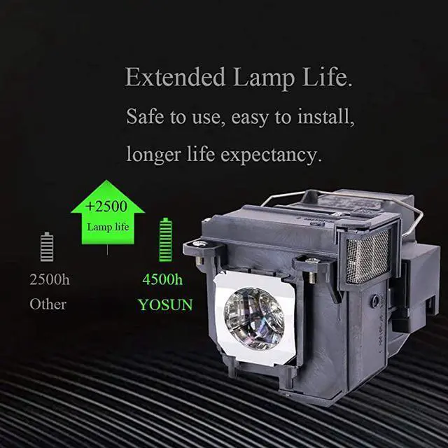 Alt view image 2 of 7 - V13H010L79 V13H010L80 Projector Lamp Bulb for Epson ELPLP79 ELPLP80 BrightLink pro 585Wi 595Wi 1420wi 1430wi eb575wi eb585w powerlite 570 575w 580 585w Replacement Projector Lamp Bulb