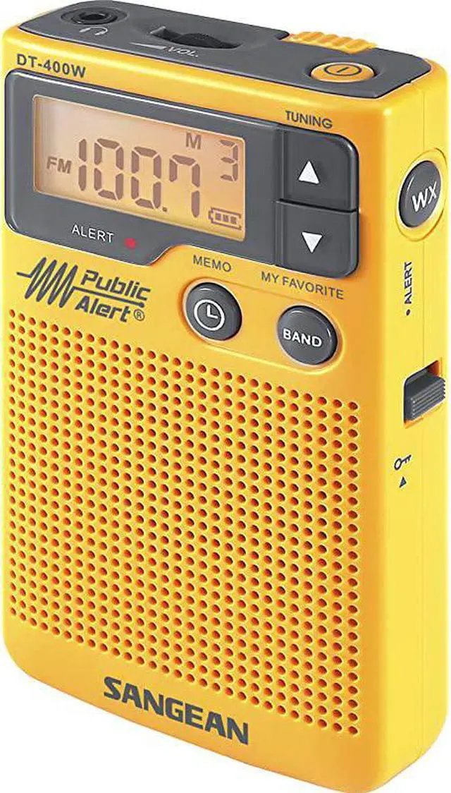 Alt view image 2 of 5 - DT400W AMFM Digital Weather Alert
Pocket Radio