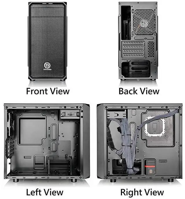 Alt view image 3 of 6 - Versa H15 Micro ATX Mini Tower Computer Chassis with One 120mm Rear Fan PreInstalled CA1D400S1NNA0
