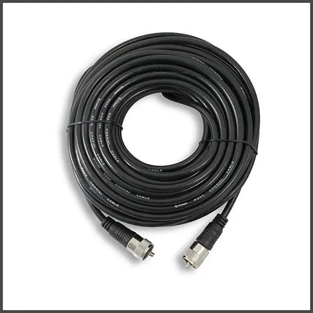 Alt view image 3 of 7 - Coax Cable Connector Coaxial Cable Connector Antenna Cable RG8X Coax Connector Coaxial Cable 50 Ft RG8X Coaxial Cable UHF Antenna Cable Male To Male Cable 152 M  205750