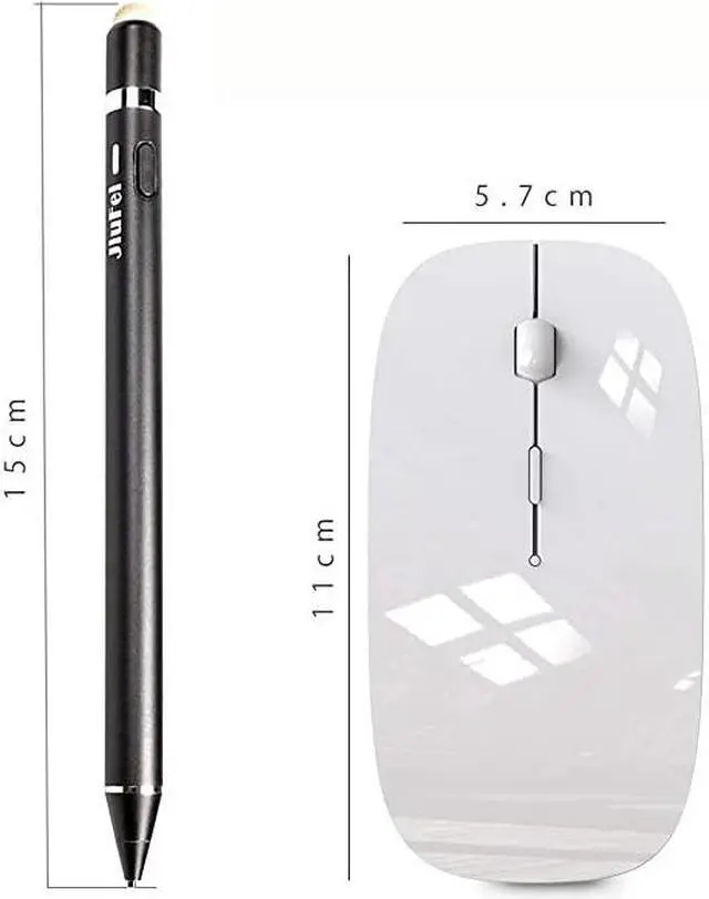 Alt view image 4 of 6 - Mouse Rechargeable Wireless Mouse for MacBook ProWireless Mouse for Laptop PC Computer White