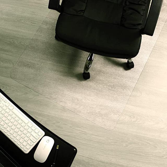 HOMEK Office Chair Mat for Hardwood Floor - 30'' x 48'' Rectangle, Easy  Glide Computer Desk Chair Floor Mat on Wood Tile Floor - Plastic Rolling  Chair Mat for Hard Floors 