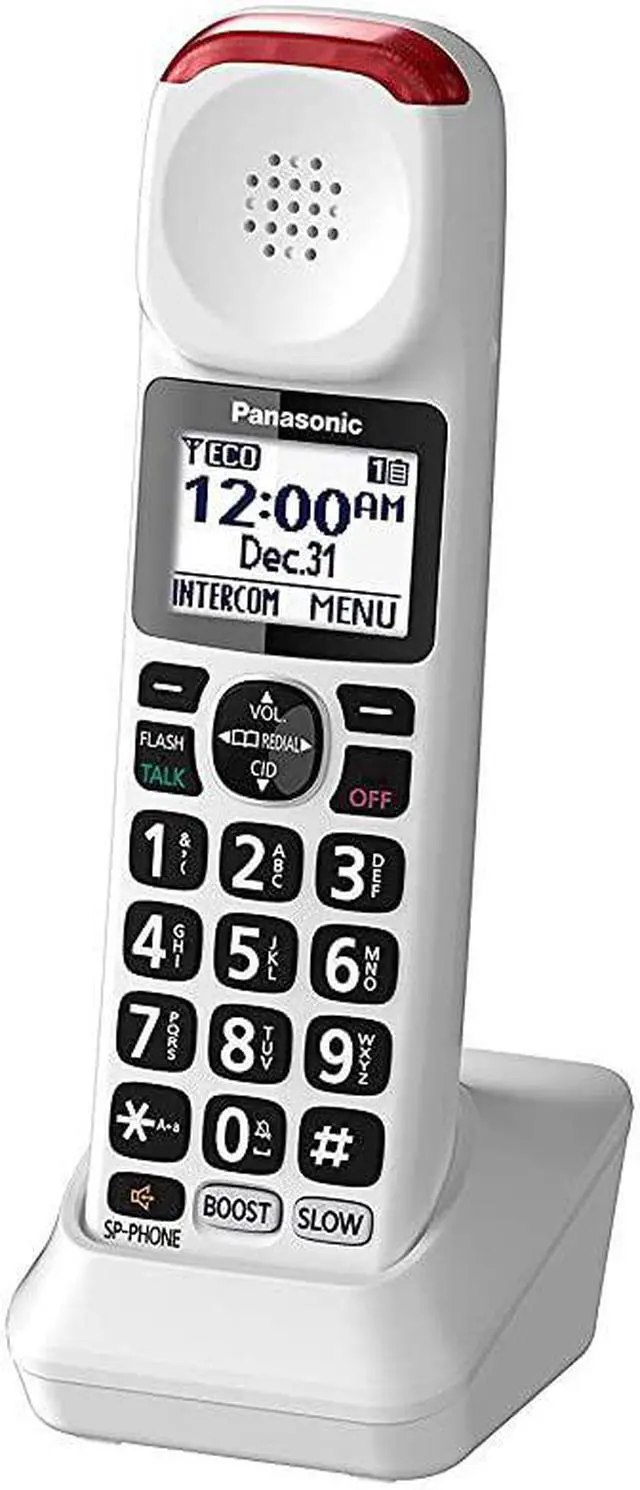 Alt view image 2 of 7 - Cordless Phone Handset Accessory Compatible with KXTGM420W Series Cordless Phone Systems KXTGMA44W White