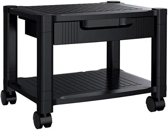 Main image of Printer Stand Under Desk Printer Stand with Cable Management Storage Drawers Height Adjustable Printer Desk with 4 Wheels Lock Mechanism for Mini 3D Printer by