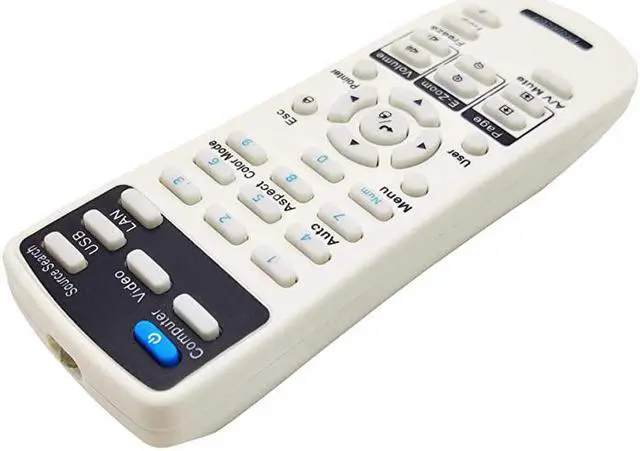 Alt view image 3 of 5 - 2181788 Projector Remote Control for Epson EX3260 EX5260 VS250 VS350 VS355 Pro EX7260 EX9210 EX9220 Home Cinema 1060660 760 PowerLite 109W 1266 1286 2042 2142W 2247U 970 980W 990U