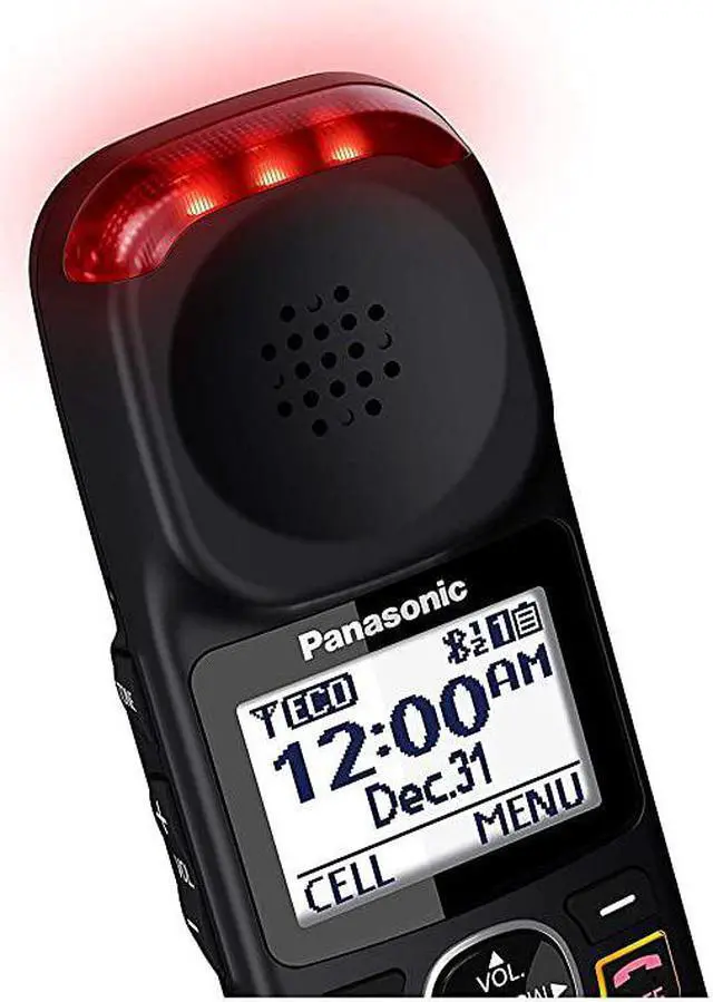 Alt view image 7 of 7 - New DECT 6.0 Cordless Phone Handset Accessory Talking Caller ID Compatible with KX-TGM430B Series Cordless Phone Systems - KX-TGMA44B (Black)