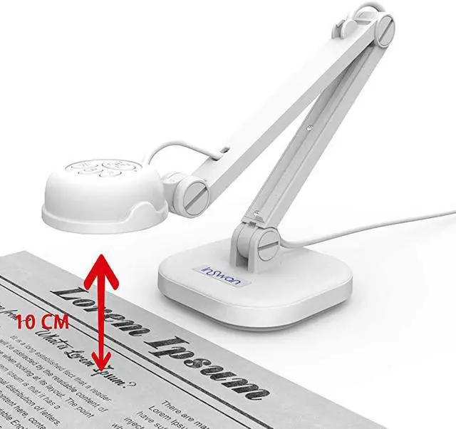 Alt view image 2 of 6 - INS1 Tiny 8MP USB Document Camera with AutoFocus and LED Supplemental Light Excellent for Distance Education and Web Conferencing