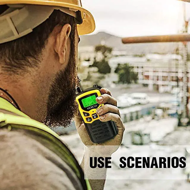 Alt view image 7 of 7 - Talkies Long Range for Adults TwoWay Radios Up to 5 Miles in Open Fields 22 Channels FRSGMRS VOX Scan LCD Display with LED Flashlight Ideal for Field Survival Biking Hiking Camping 4 Pack