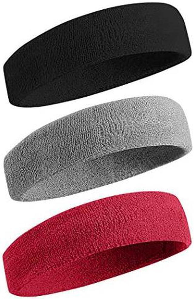 Cotton Sweatband Moisture Wicking Athletic Terry Cloth Wristband for  Tennis, Basketball, Running, Gym, Working Out 