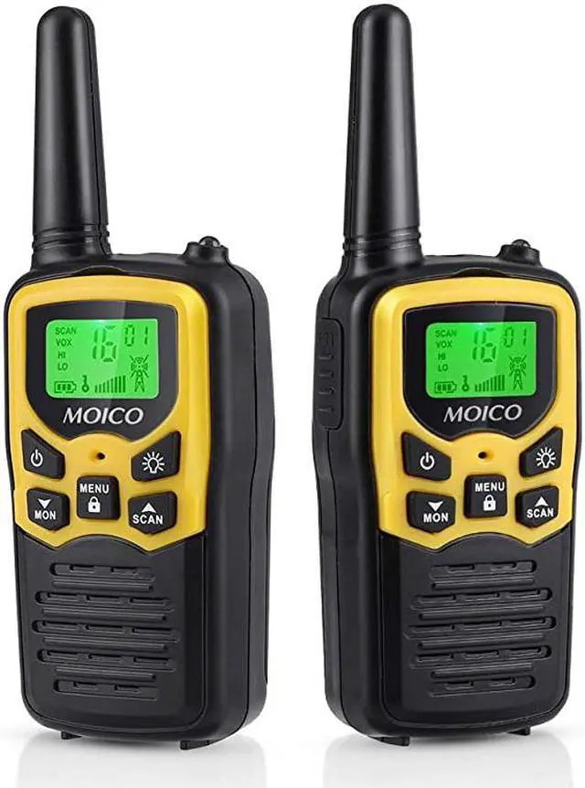 Alt view image 5 of 7 - Talkies Long Range for Adults TwoWay Radios Up to 5 Miles in Open Fields 22 Channels FRSGMRS VOX Scan LCD Display with LED Flashlight Ideal for Field Survival Biking Hiking Camping 4 Pack