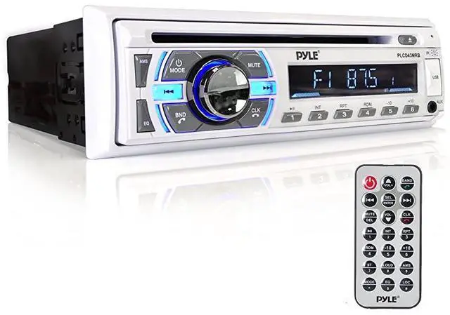 Main image of Boat Bluetooth Marine Stereo Receiver Marine Head Unit Din Single Stereo Speaker Receiver Wireless Music StreamingHandsFree CallingCD PlayerMP3USBAUX marine AM FM Radio  PLCD43MRB