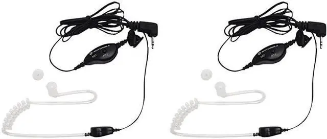 Main image of 1518 Surveillance Headset with PTT Mic Black White