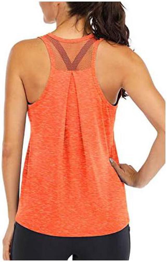 Workout Tank Tops for Women Loose Fit Yoga Tops for Women Running Tank Tops  Racerback Tank Tops Backless Muscle Tank 