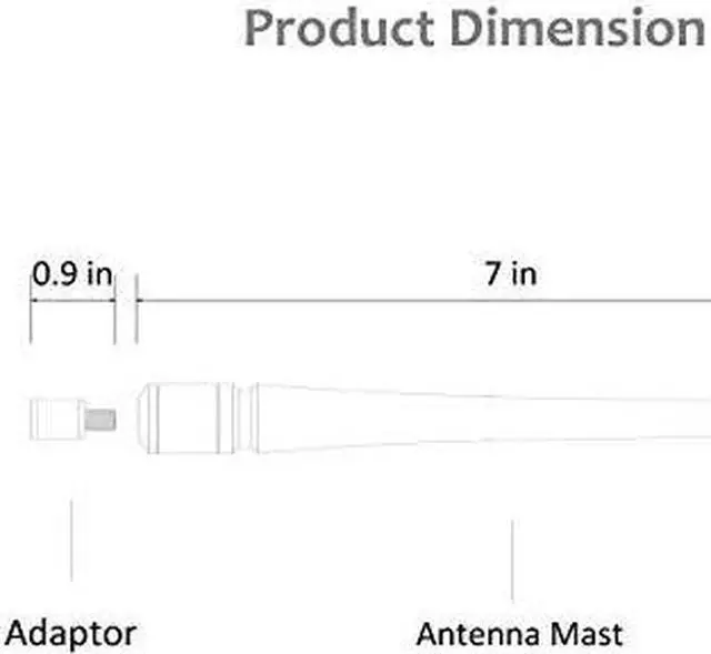 Alt view image 6 of 7 - Antenna Compatible with Chevy Silverado GMC SierraDenali | 7 inches Flexible Rubber Antenna Replacement | Designed for Optimized FMAM Reception