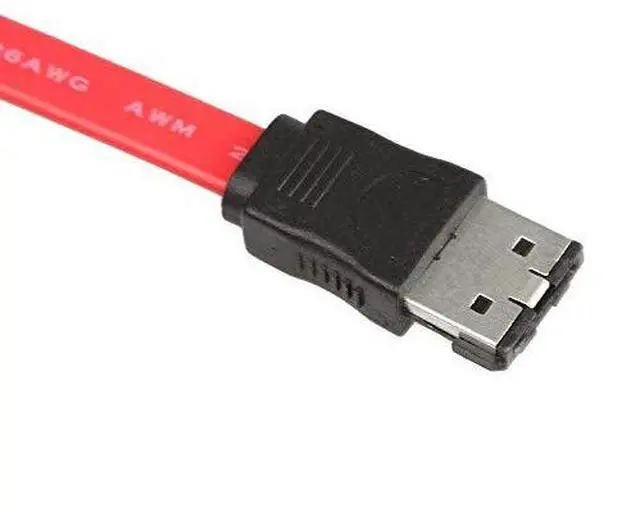Alt view image 3 of 4 - 2 Pack ESATA TO SATA Cable ale to male MM Shielded Extender Extension HDD 6Gbps