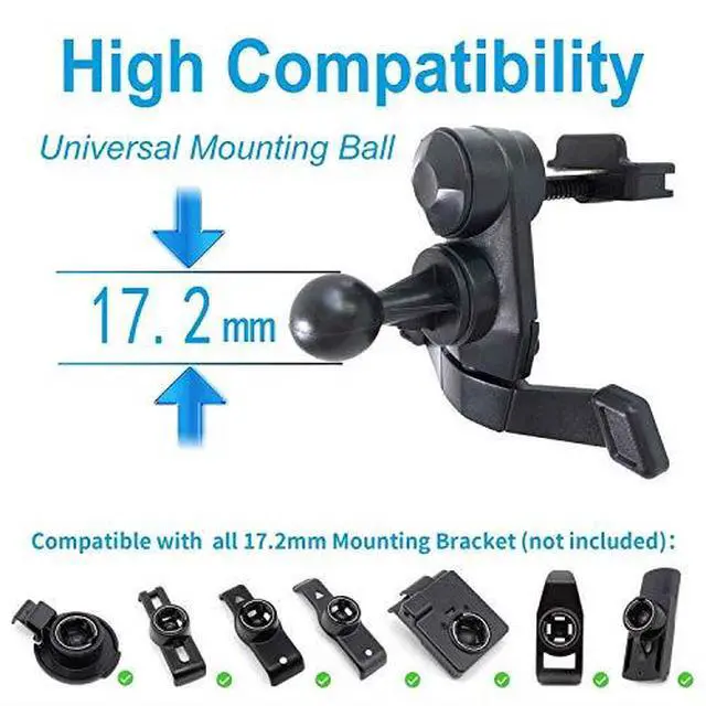 Alt view image 6 of 6 - GPS air Vent Mount with Metal Spring Clips Compatible with Garmin Nuvi GPS