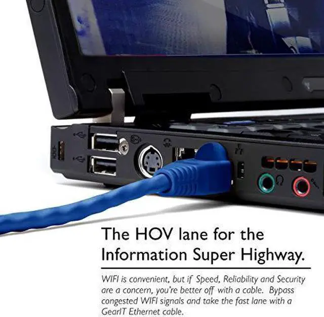 Alt view image 7 of 7 - 24Pack Cat5e Ethernet Patch Cable 6 Feet Snagless RJ45 Computer LAN Network Cord Blue Compatible with 24 48 Port Switch POE Rackmount 24port Gigabit
