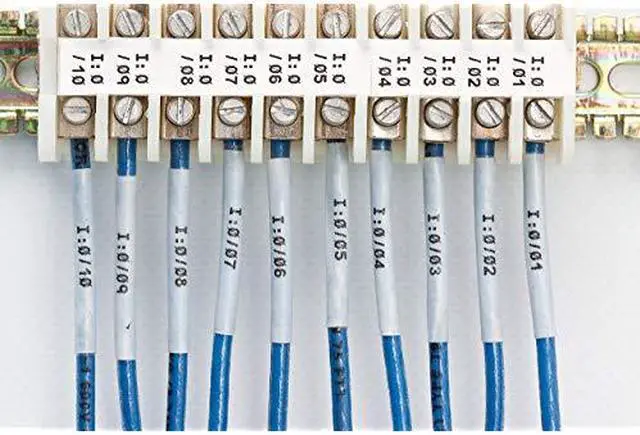 Alt view image 3 of 3 - PermaSleeve HeatShrink Polyolefin Wire Marking Sleeves M21250C342 Black On White Sleeves Compatible with BMP21PLUS Label Printer ID PAL and LABPAL Printers 7 Length 0439 Width
