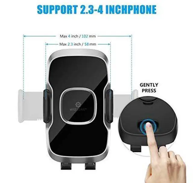 Alt view image 5 of 7 - Car Phone Mount Air Vent Cell Phone Holder for Car Air Vent Phone Holder for Car with Twist Lock Base Compatible with iPhone XsXS Max 87 6 Google Pixel 3 XL Samsung Galaxy S and More