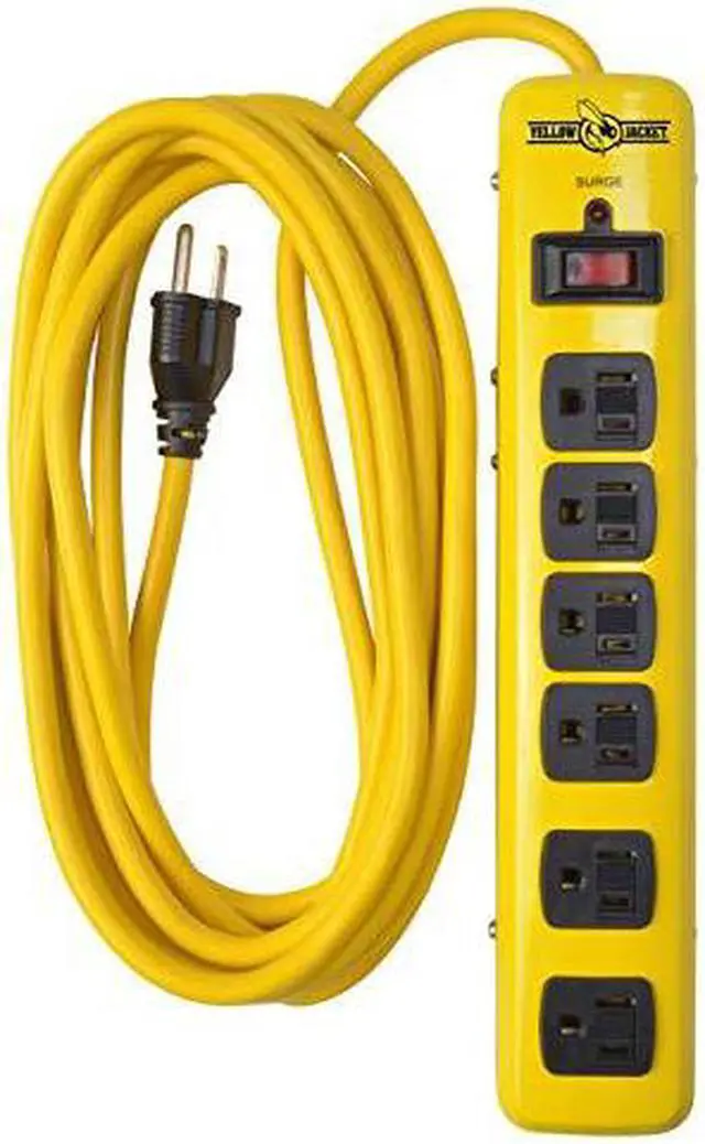 Alt view image 7 of 7 - 5138N 5138 Metal Surge Protector Strip with 6 Outlets and 15 Foot Cord