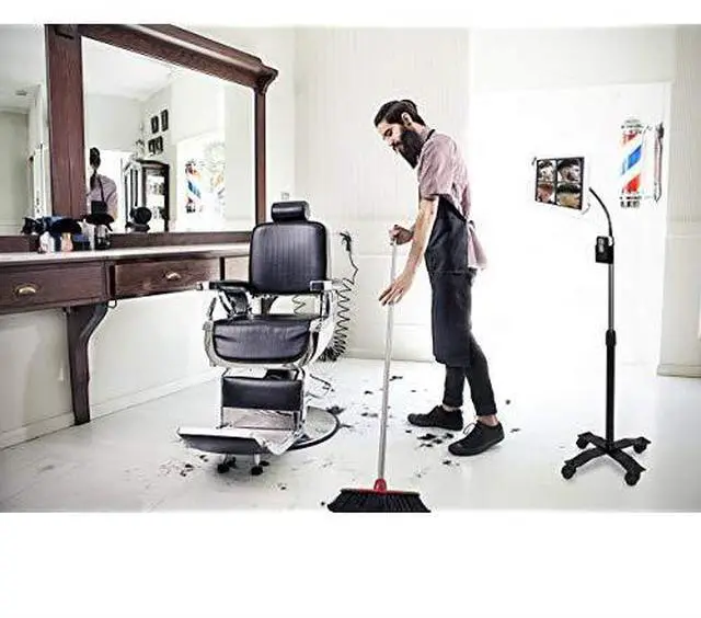 Alt view image 5 of 7 - Floor Stand  Compact Security HeightAdjustable Rotating Tablet Stand with Gooseneck Locking Wheels for 714 TabletsiPad 102Inch 7th Gen iPad Pro 129 Gen 3 iPad Air 3 More