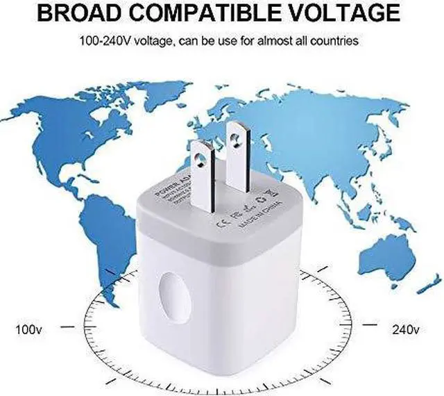Alt view image 5 of 7 - Single Port USB Wall Charger  1A5V Power Adapter 5 Pack Charging Block Cube Plug Box Compatible Phone X87XsXR6s5SE Samsung S9S8S7S6 Edge Note 8 LG G5 V30 Moto Pixel Nexus HTC