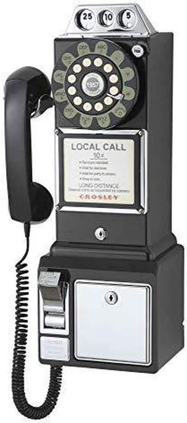 Main image of CR56BK 1950s Payphone with Push Button Technology Black
