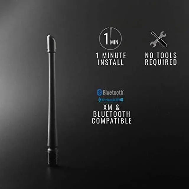 Alt view image 2 of 7 - Antenna Compatible with Chevy Silverado GMC SierraDenali | 7 inches Flexible Rubber Antenna Replacement | Designed for Optimized FMAM Reception